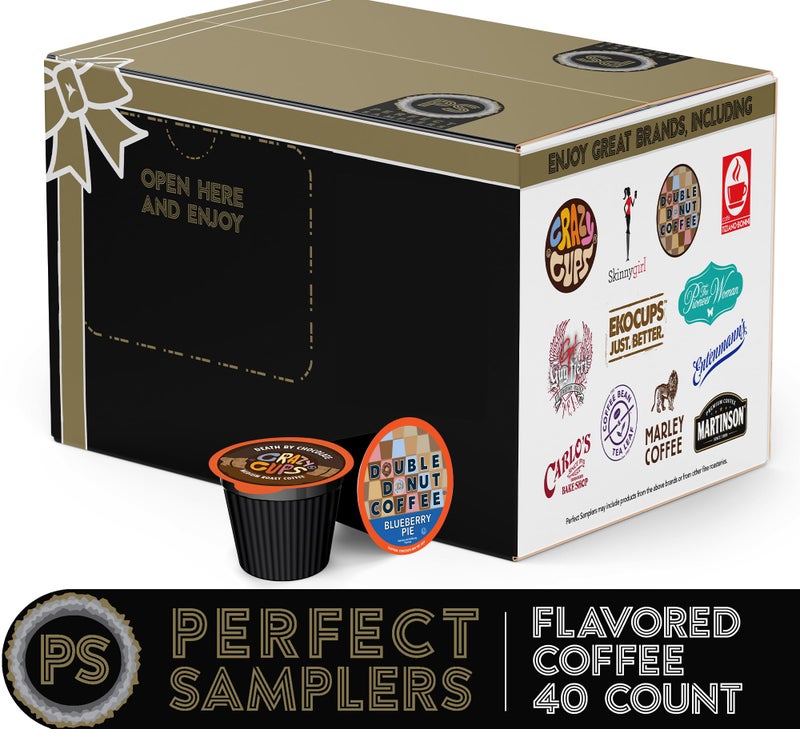 Crazy Cups Pod Variety Pack - Unique Flavors of Chocolate, Vanilla, Caramel, Coffee Capsules, Flavored Coffee, 40 Count - Image 2